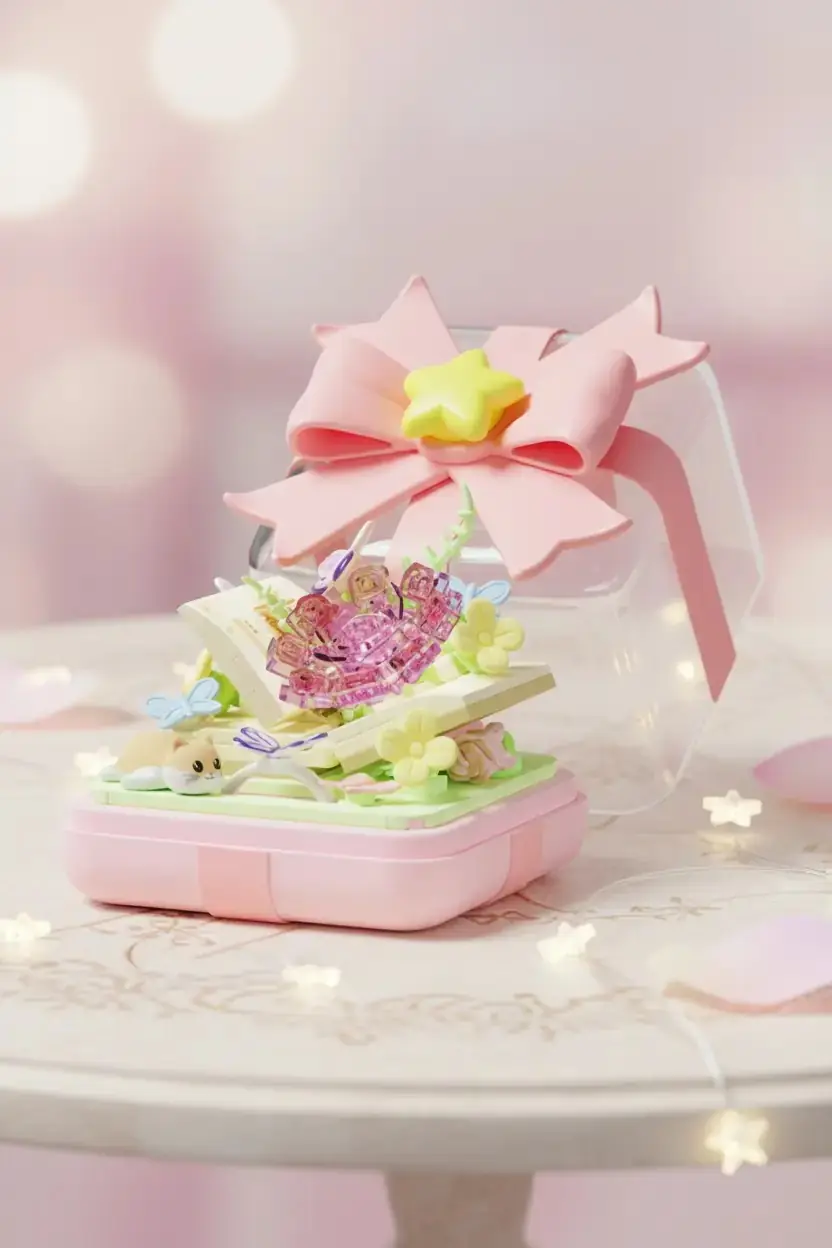 Miniso Lisanslı Yıldız Dilek Yüzüğü Oyun Bloğu – Romantik 14 Cm