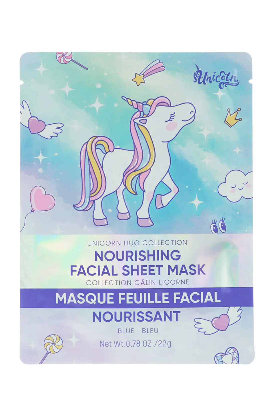 Miniso Lisanslı Unicorn Hug Serisi Besleyici Kağıt Yüz Maskesi – Nem ve Canlı Görünüm