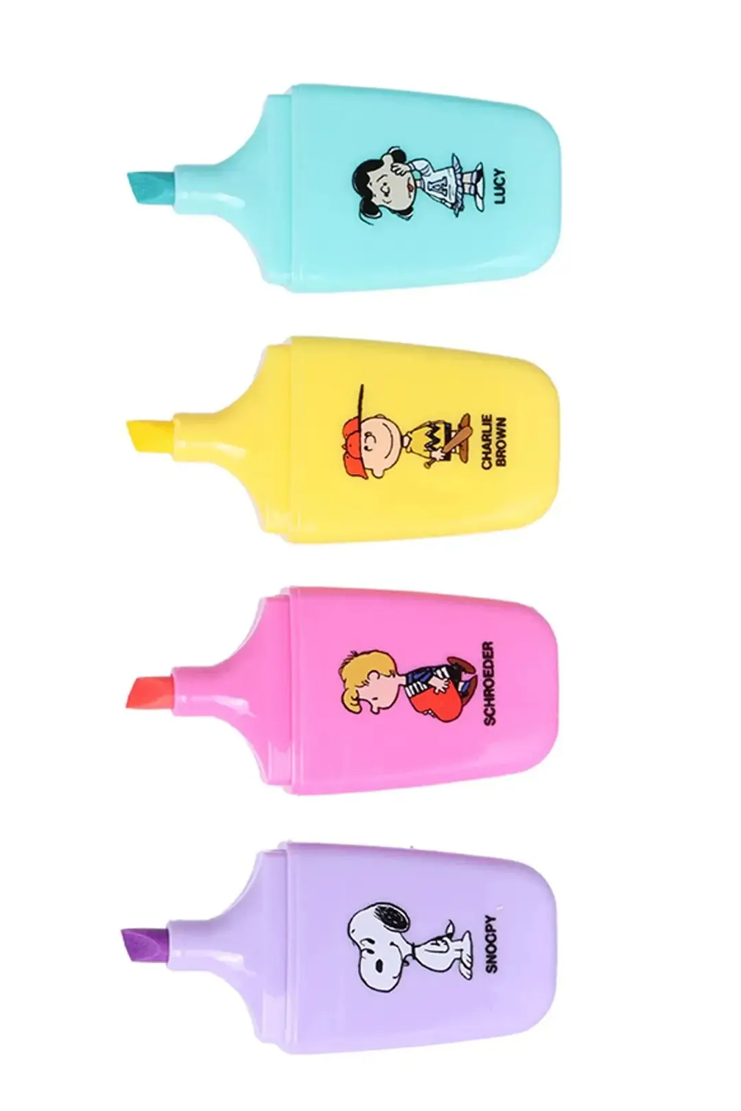 Snoopy Lisanslı Vintage Serisi Marker Seti – 4’lü Pastel Renk