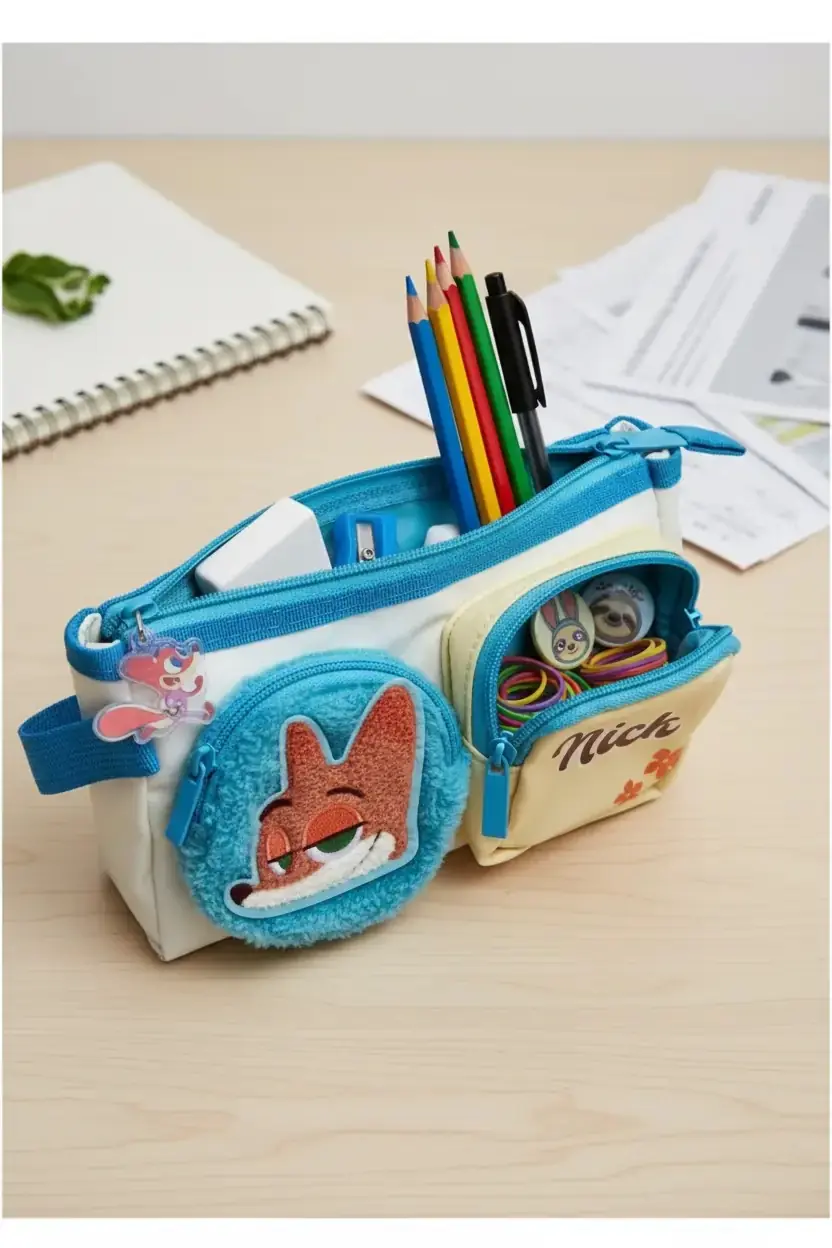 Disney Lisanslı Zootropolis 22 Cm Kalemlik – Çok Bölmeli Nick Wilde Model