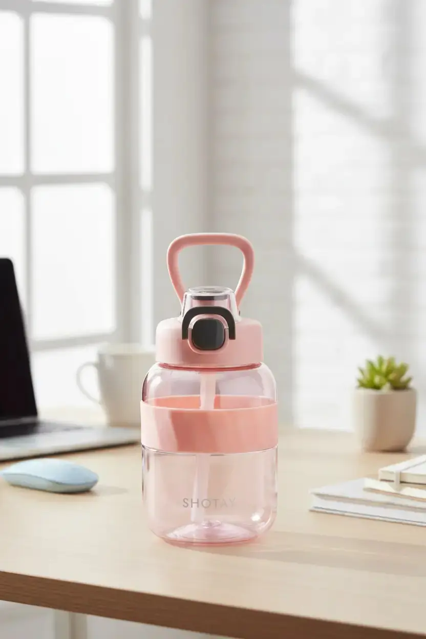Shotay Pipetli Tritan Matara 700 Ml – Ergonomik ve Şık Su Şişesi