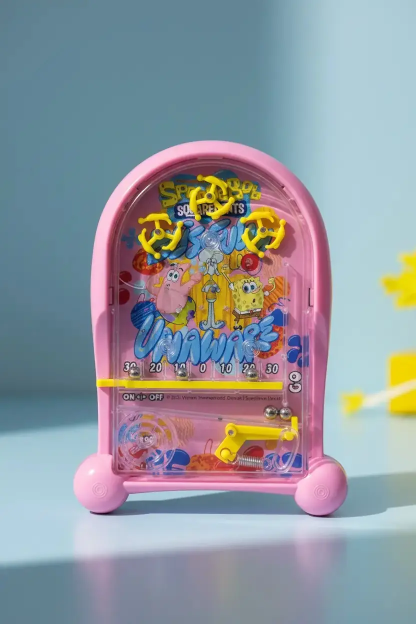 Spongebob Lisanslı Pinball Oyuncağı Blister – Taşınabilir Eğlenceli Tasarım