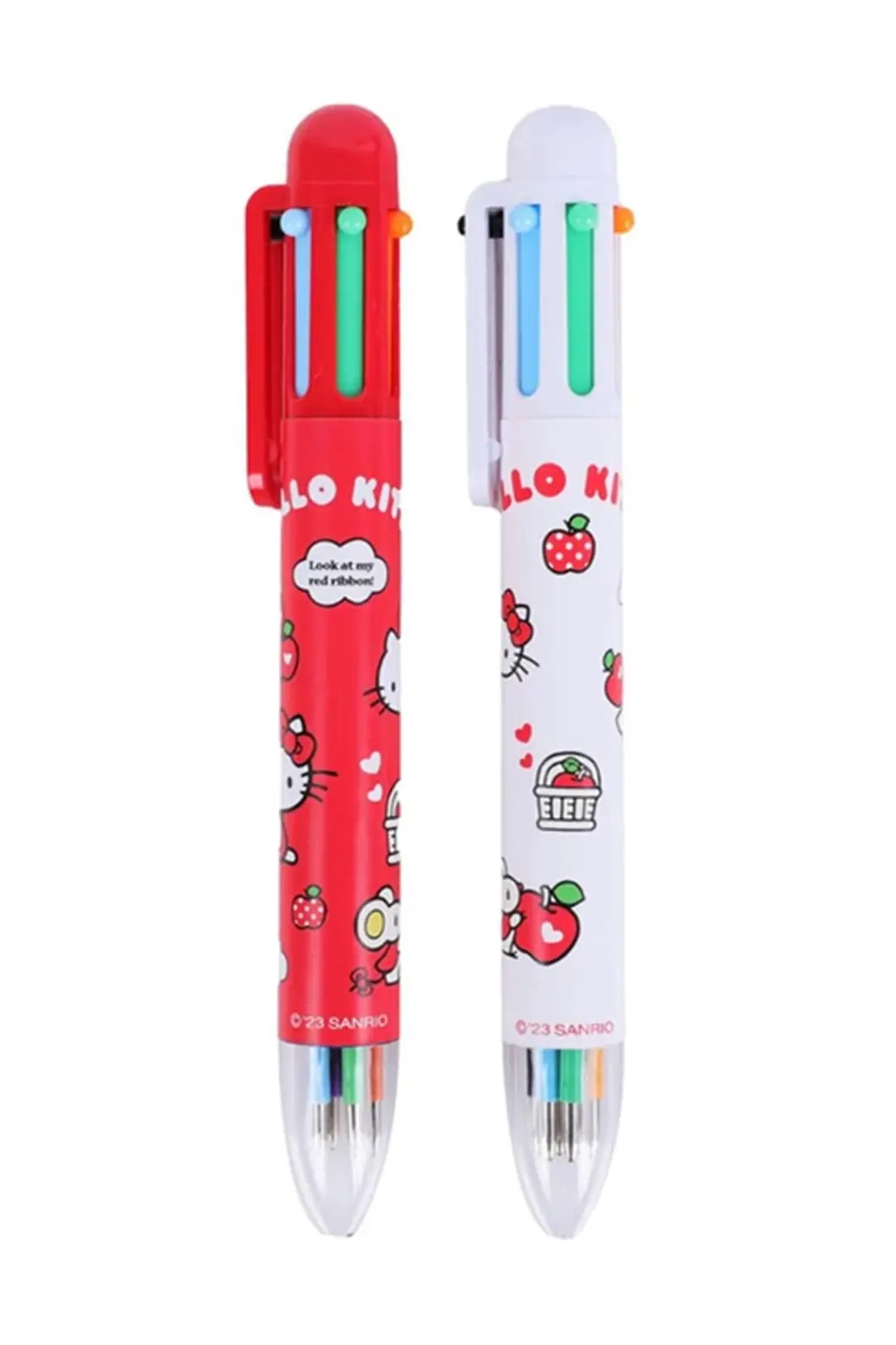 Sanrio Lisanslı Hello Kitty Çift Uçlu Marker Seti – 12 Renkli Çizim Kalemi 15,5 Cm