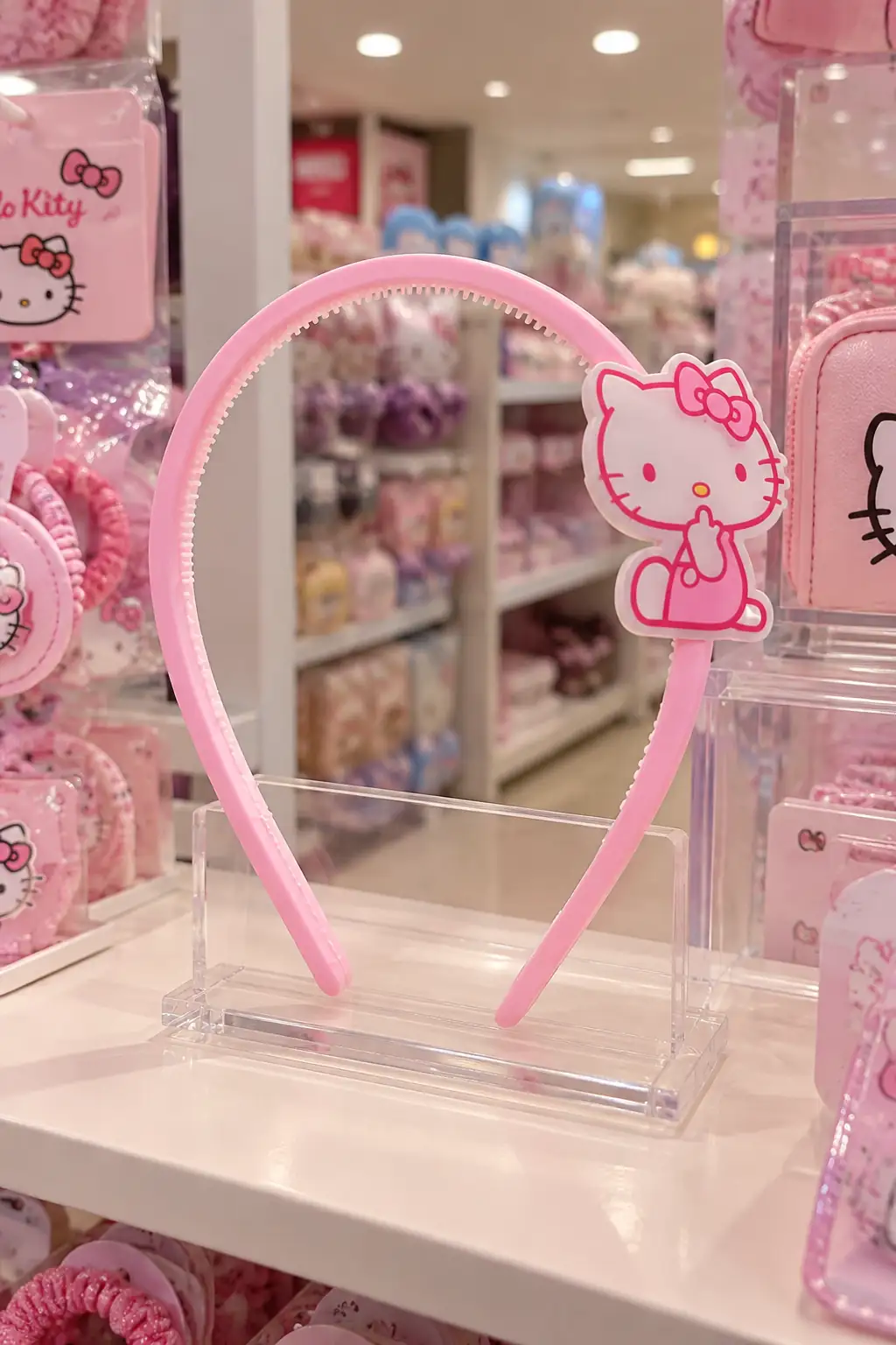 Sanrio Lisanslı Hello Kitty Saç Tacı – Pembe Çocuk Saç Aksesuarı