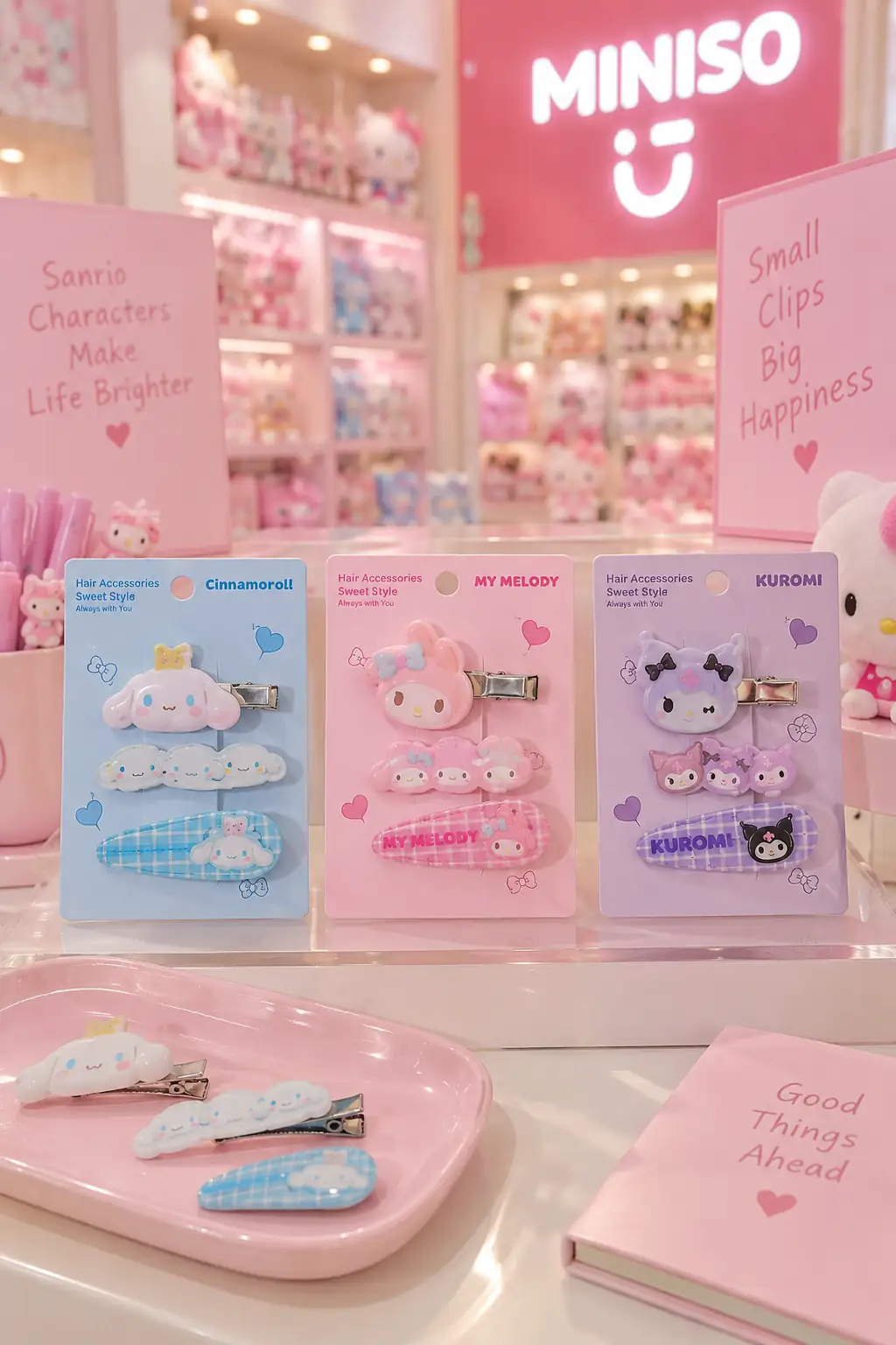 Hello Kitty Lisanslı Saç Tokası Seti (3 Adet) – Şık & Pratik Saç Aksesuarı