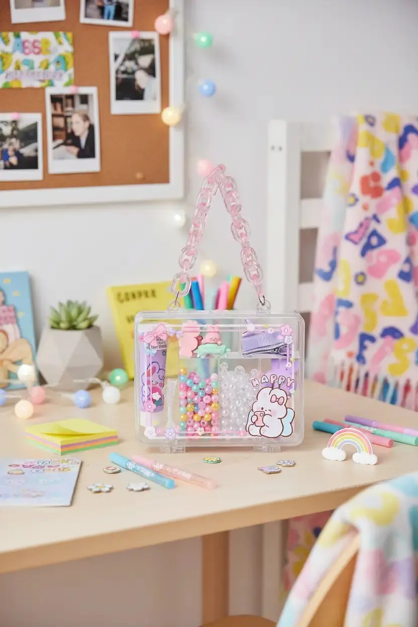 Miniso Lisanslı Krem Tutkal Çocuk Kendin Yap Seti – Yaratıcı Tasarım Kutusu 21 Cm