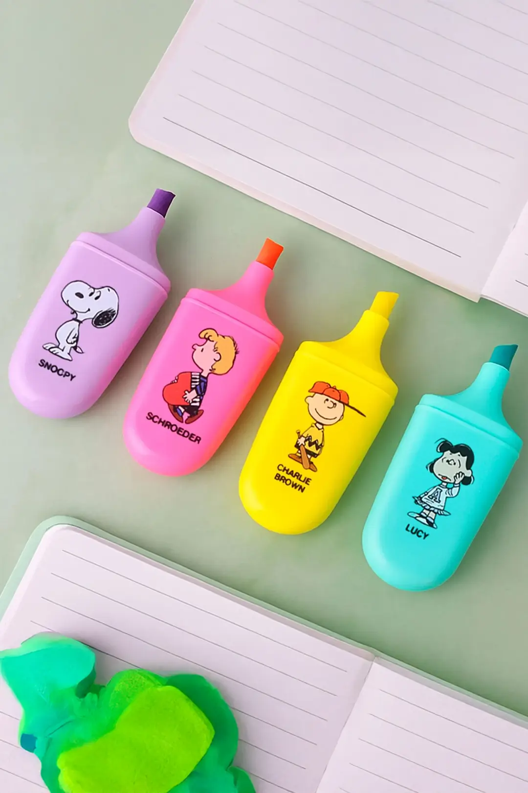 Snoopy Lisanslı Vintage Serisi Marker Seti – 4’lü Pastel Renk