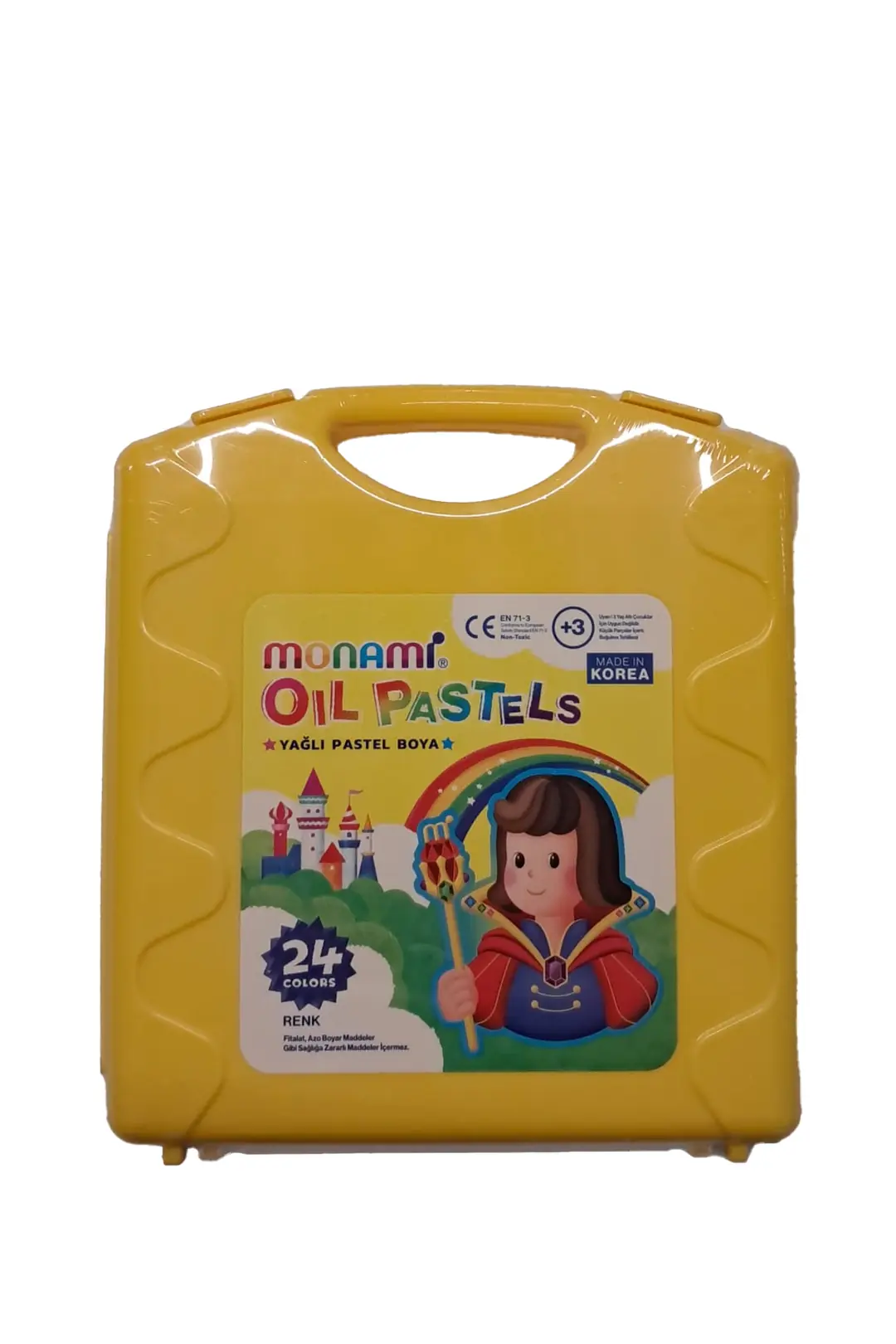 Monami Pastel Boya 24 Renk – Plastik Taşıma Kutulu Yağlı Pastel Seti