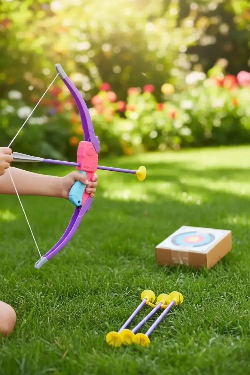 Miniso Lisanslı Atış Serisi Hedefli Oyuncak Seti – Pembe 33.4 Cm