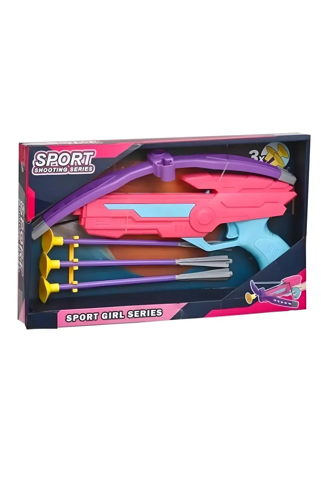 Miniso Lisanslı Atış Serisi Hedefli Oyuncak Seti – Pembe 33.4 Cm