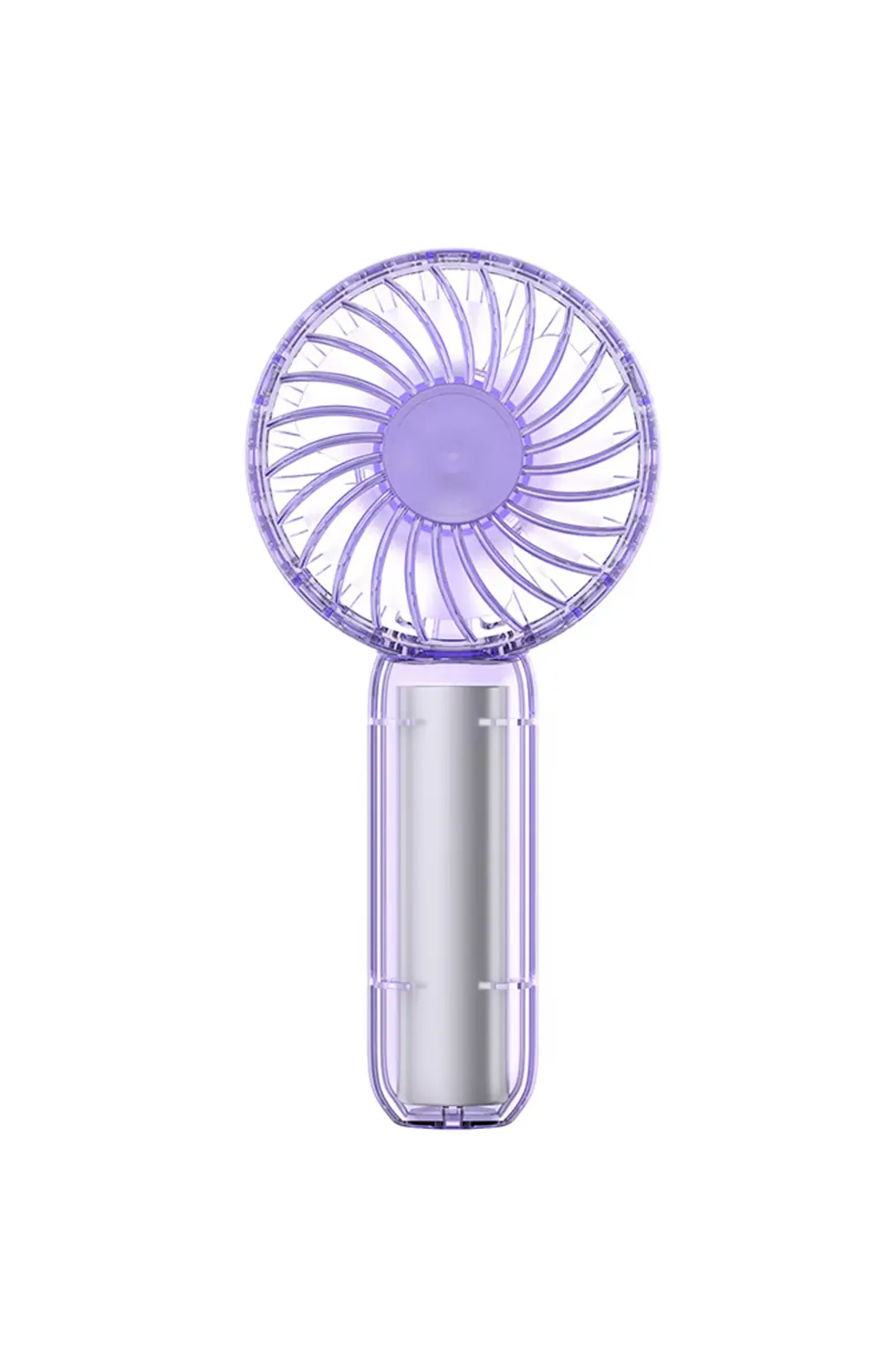 Miniso Lisanslı El Tipi Mini Fan Mor – Şarj Edilebilir Taşınabilir El Fanı 13,75 Cm