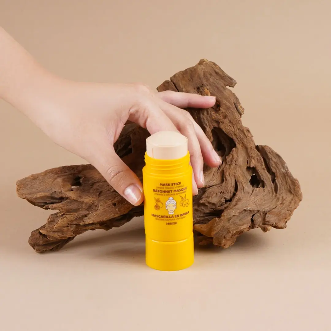 Miniso Lisanslı Zencefil ve Portakal Özlü C Vitaminli Yüz Maskesi – Aydınlatıcı Canlandırıcı Stick Maske 30g 7.5 Cm