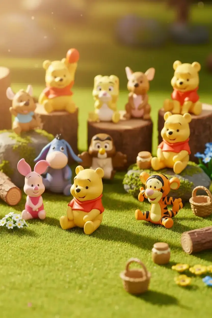 Disney Lisanslı Winnie the Pooh Mini Figür – Koleksiyonluk Sevimli Dekoratif Tasarım