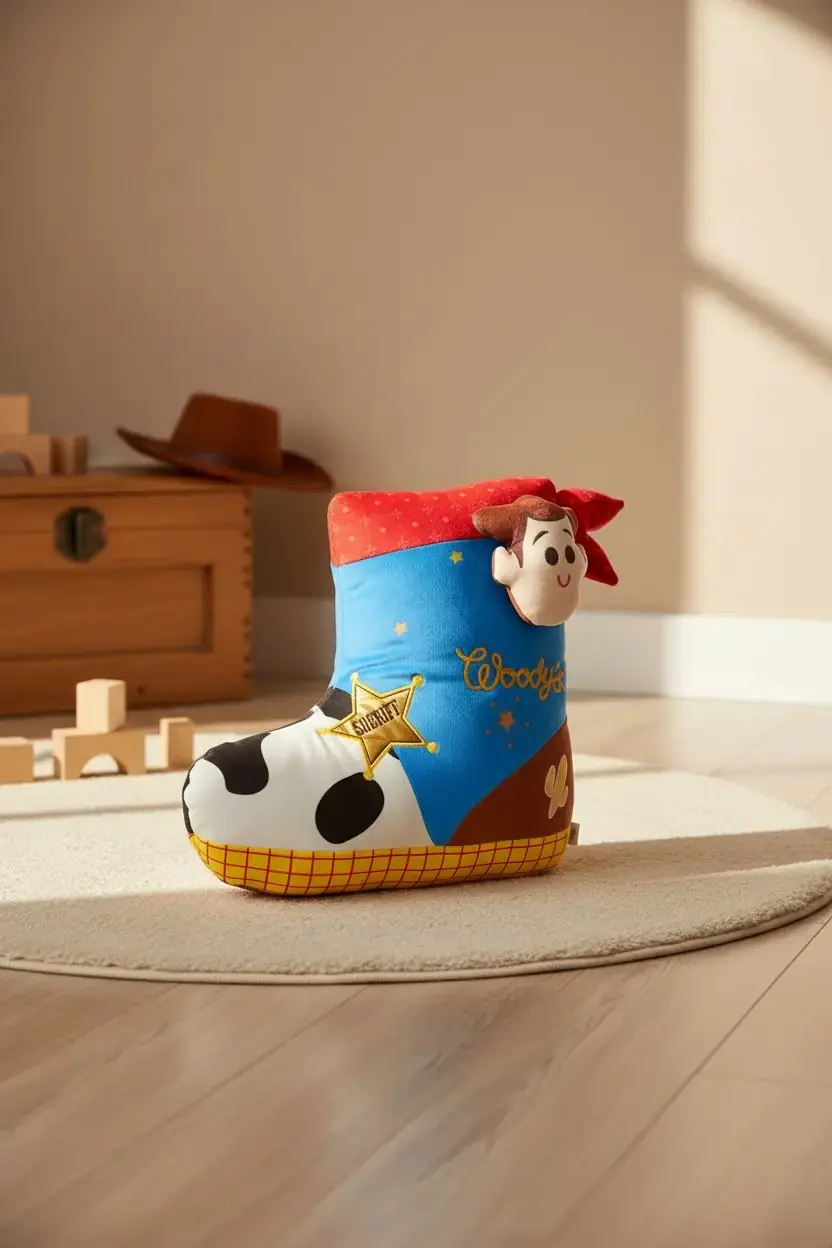 Disney Oyuncak Hikayesi Lisanslı Woody Koleksiyonu 40 cm Çizme Şeklinde Yastık – Woody Figürlü Model