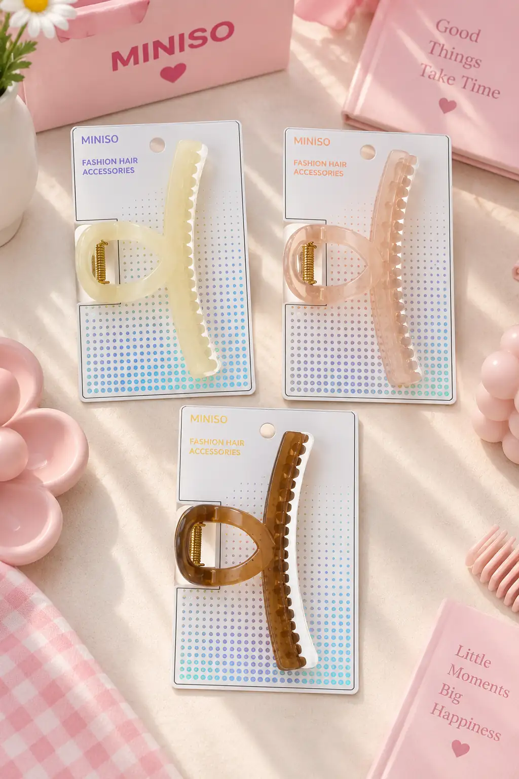 Miniso Lisanslı Basic Saç Tokası – Günlük Sade Tasarım 11 Cm