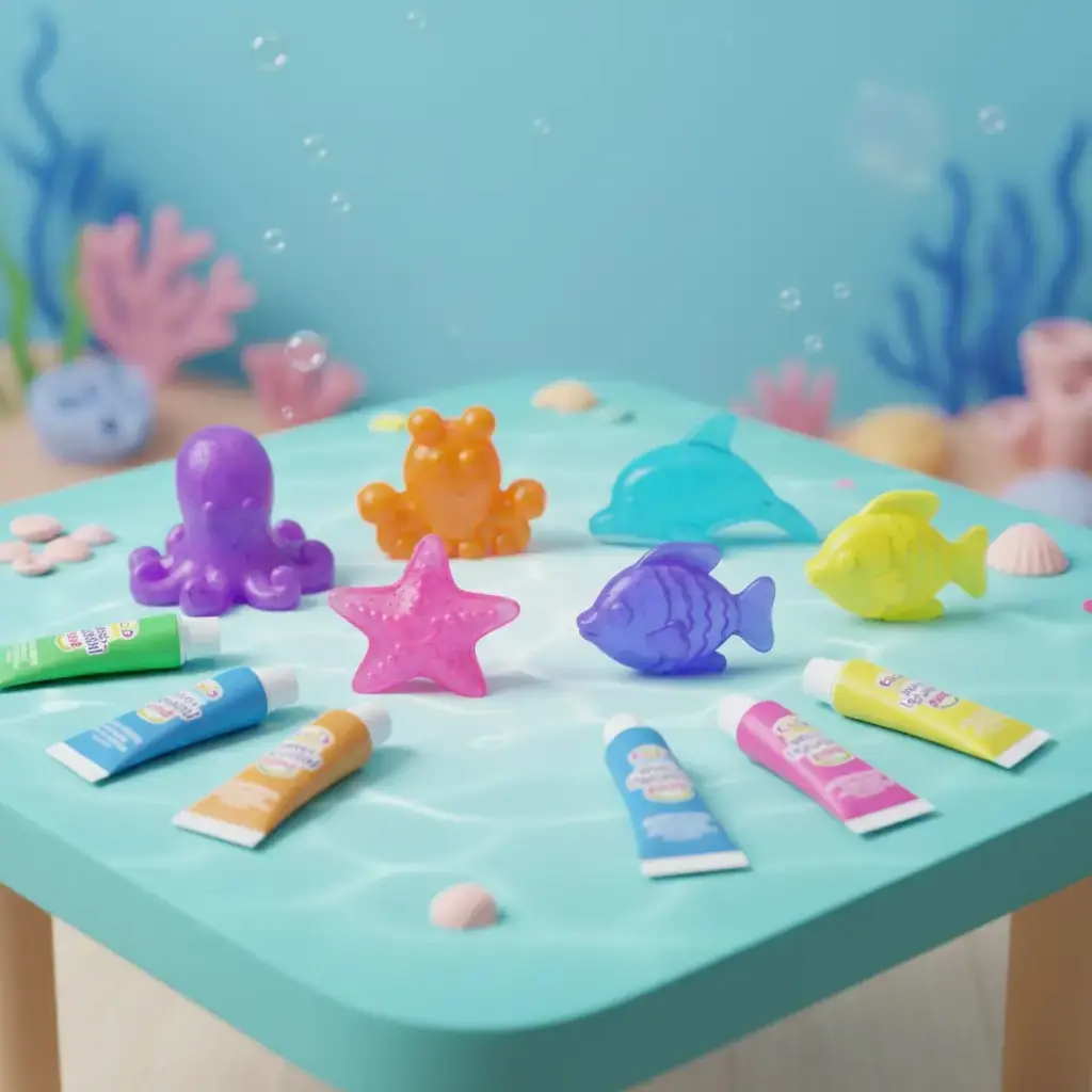 Koala Water Squshi Deniz Canlıları Seti – 6 Figürlü Yaratıcı Aktivite