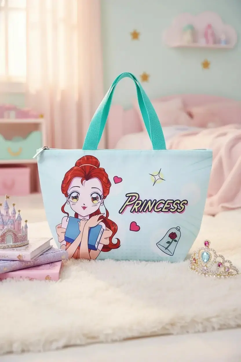 Disney Prenses Belle Lisanslı Yiyecek Çantası