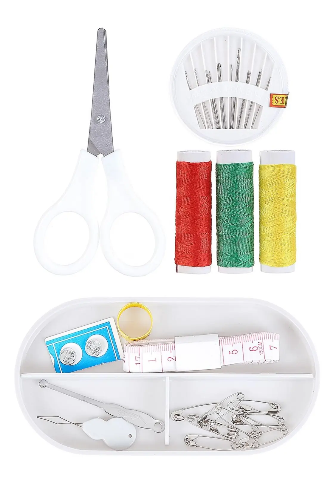 Miniso Lisanslı Kutulu Dikiş Seti Beyaz 15  Cm – Pratik Seyahat ve Ev Tipi Tamir Kiti