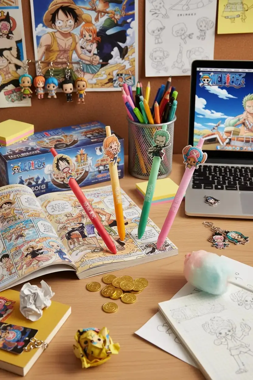 One Piece Lisanslı Klasik Koleksiyon Figürlü Jel Kalem 15 Cm