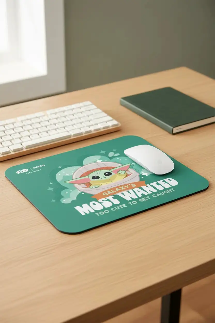 Disney Lisanslı Star Wars Grogu Mouse Pad – Sevimli Masaüstü ve Oyun Aksesuarı