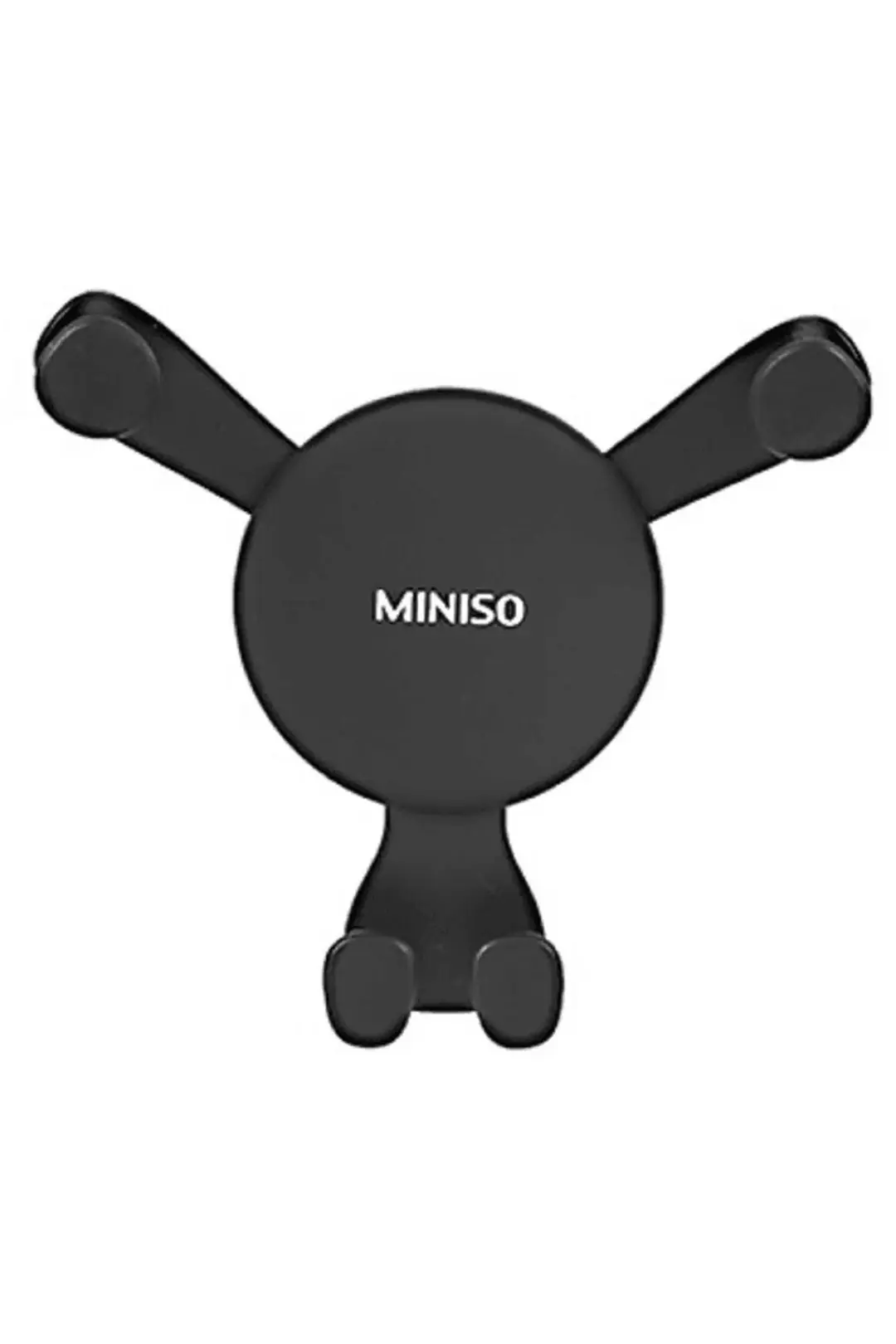 Miniso Lisanslı Yer Çekimli Araç Telefon Tutucu 14 Cm – Siyah Otomatik Sabitleme