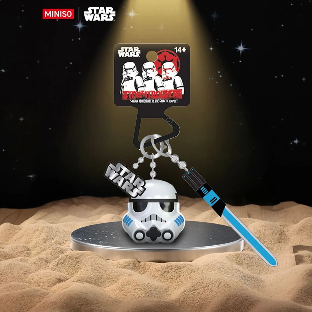 Star Wars Lisanslı LED Işıklı Anahtarlık (Beyaz)