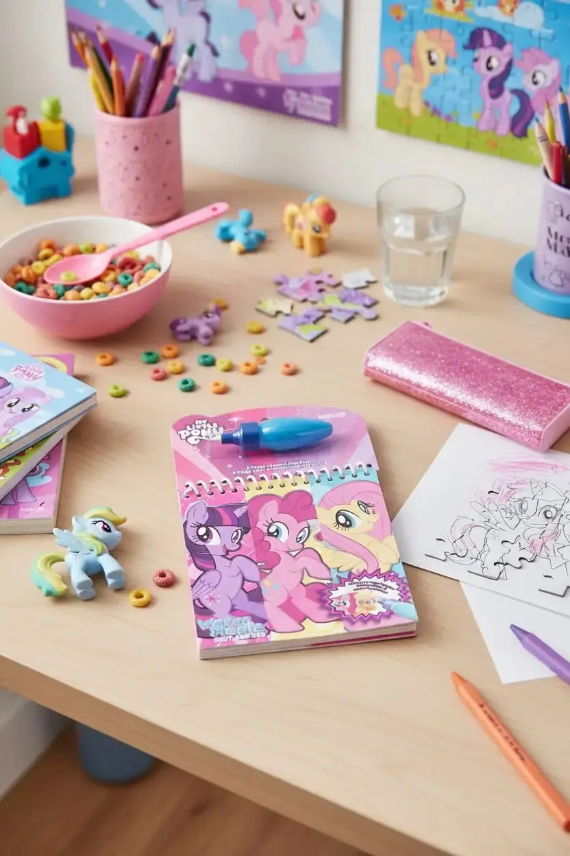 My Little Pony Lisanslı Sihirli Suyla Renklenen Yeniden Kullanılabilir Sulu Boya Aktivite Seti