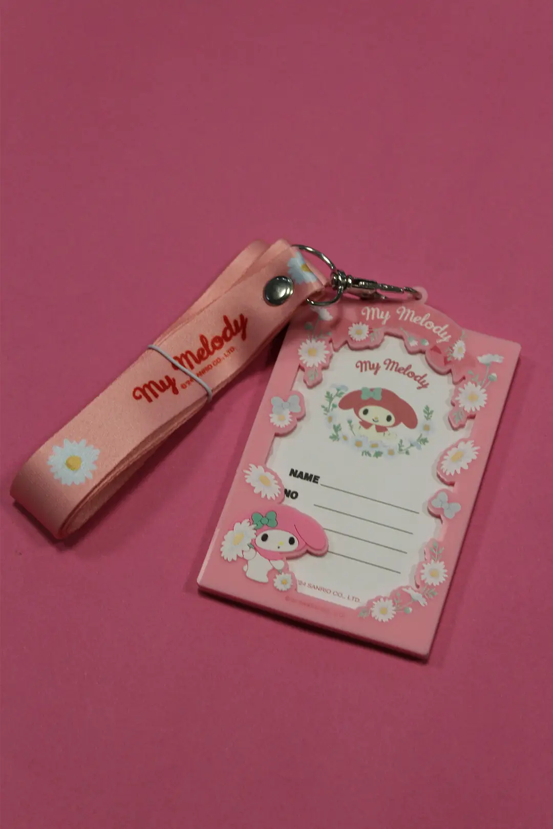 Sanrio Lisanslı İpli Kartlık - My Melody ve Kuromi Desenli PVC Boyun Askılı Kimlik ve Akbil Kabı