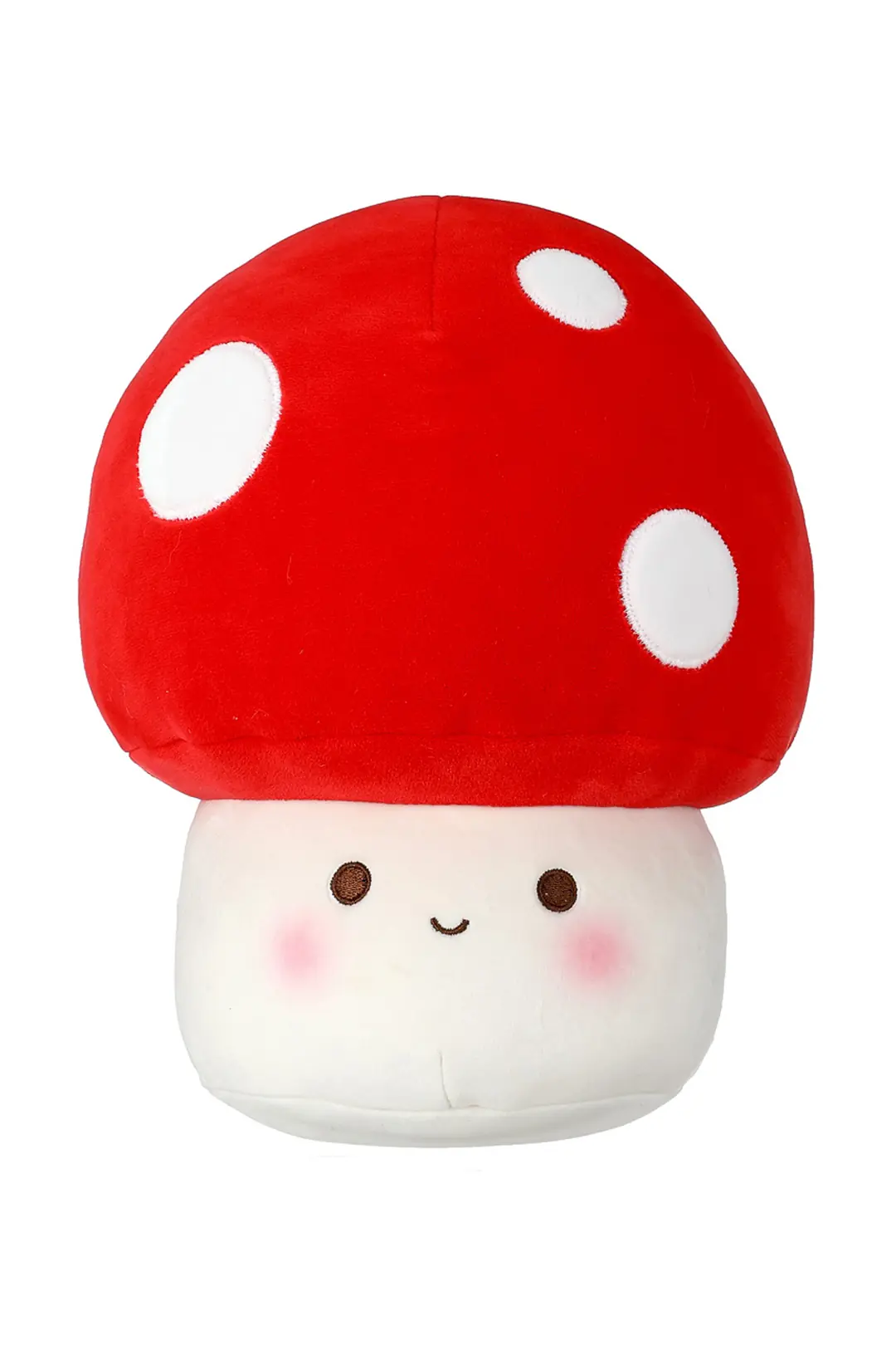 Miniso Lisanslı Mantar Peluş Oyuncak Kırmızı Beyaz – Yumuşak ve Dekoratif Oyun Arkadaşı 22 Cm