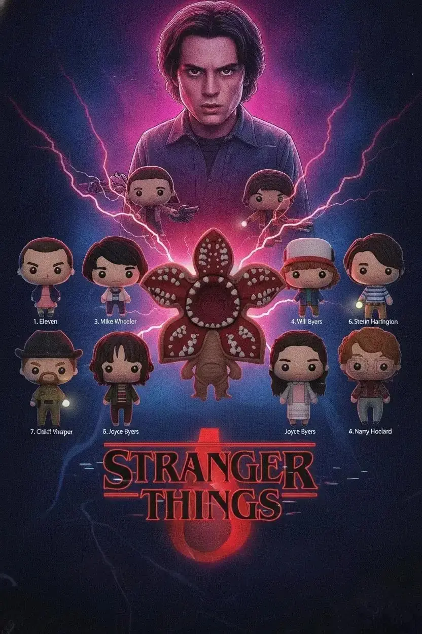 Stranger Things Lisanslı Klipsli Figür Blind Box – Seri 1 Sürpriz Koleksiyon