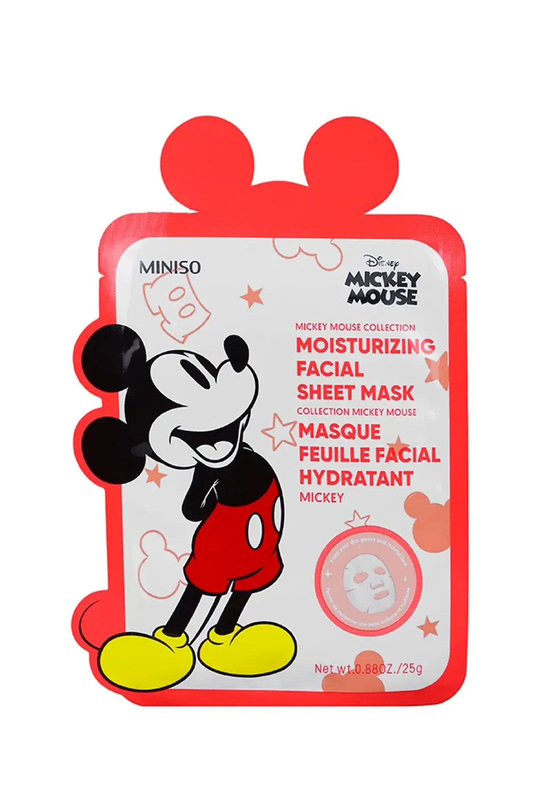 Mickey Mouse Lisanslı Kağıt Yüz Maskesi