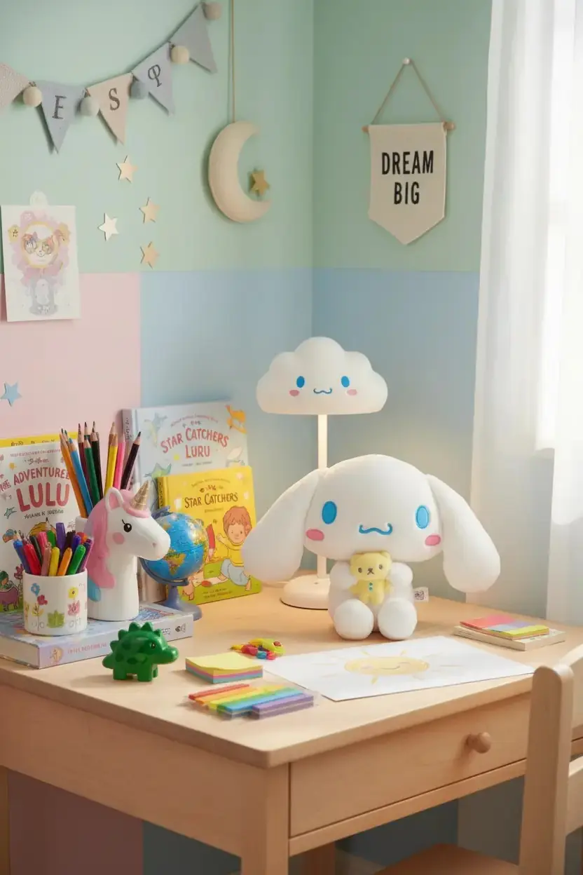 Sanrio Lisanslı Cinnamoroll Peluş Oyuncak 28 Cm – Oturan Yumuşacık Arkadaşlı Tasarım