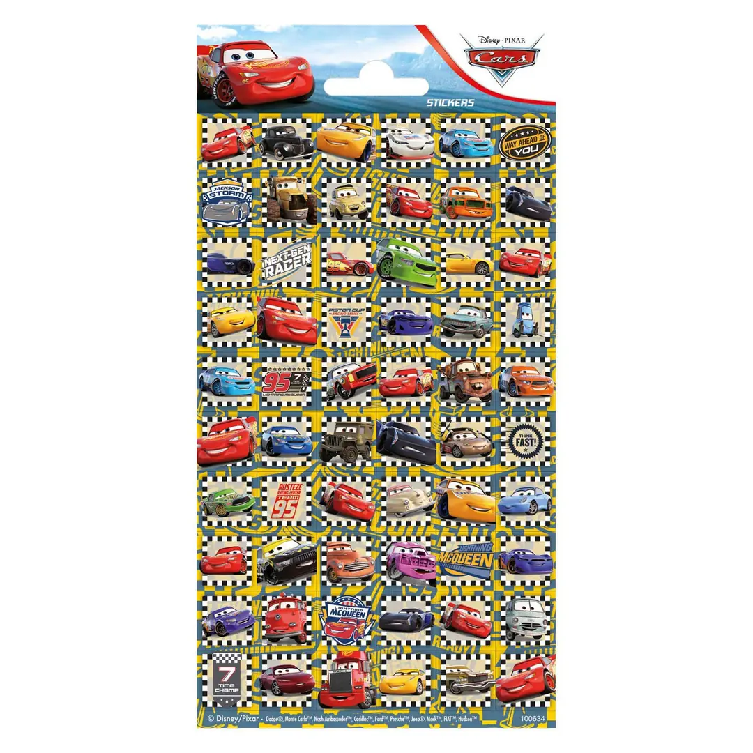 Taros Disney Lisanslı Cars Sticker Seti – Renkli ve Eğlenceli