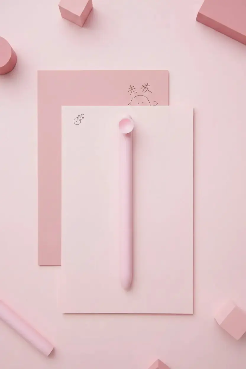 Miniso Lisanslı PopPen Serisi İmza Kalemi 0,5 mm – Siyah Mürekkepli Pembe Gövde