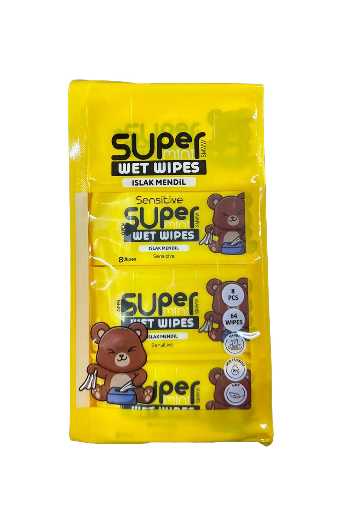 Doyfresh Super 8'li Mini Islak Mendil Seti – Anti-Alerjik & Alkol İçermez
