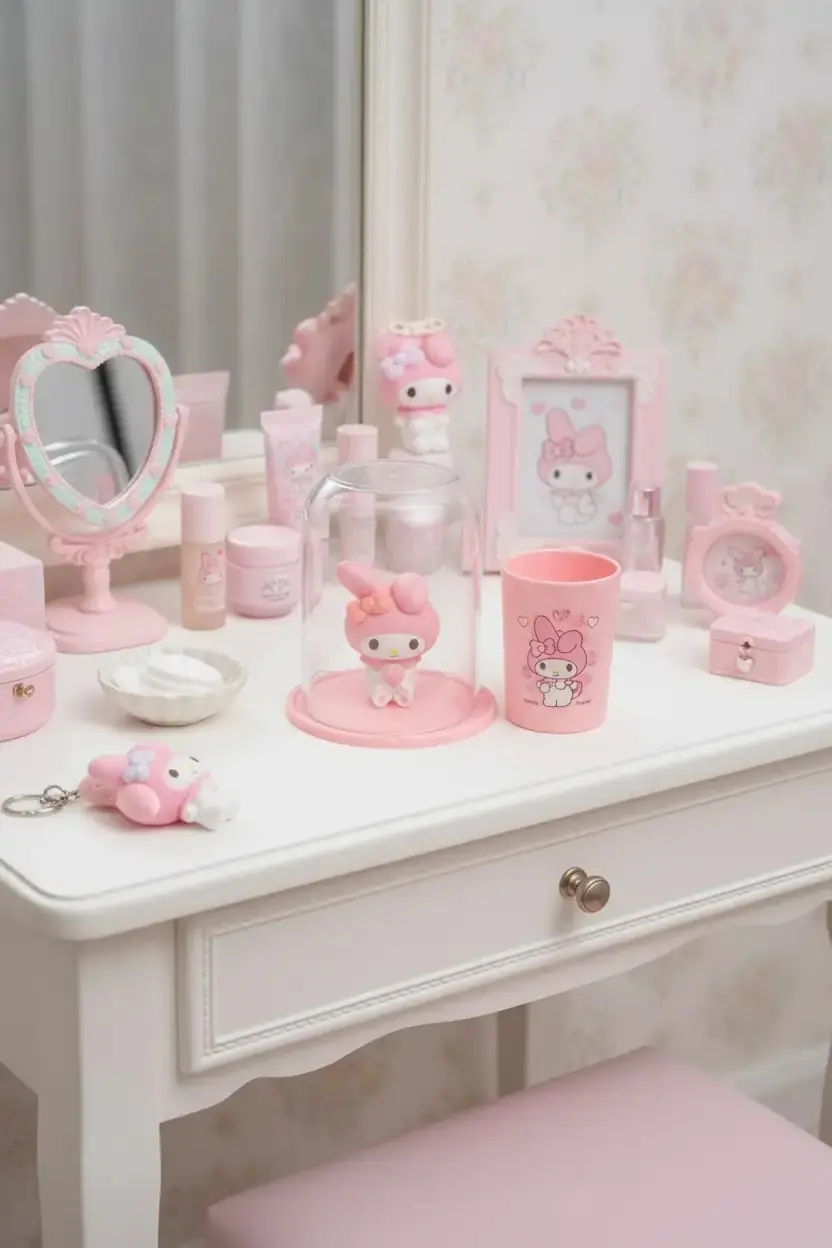 Sanrio Lisanslı Sanrio Karakterleri Banyo Bardak Seti (My Melody)