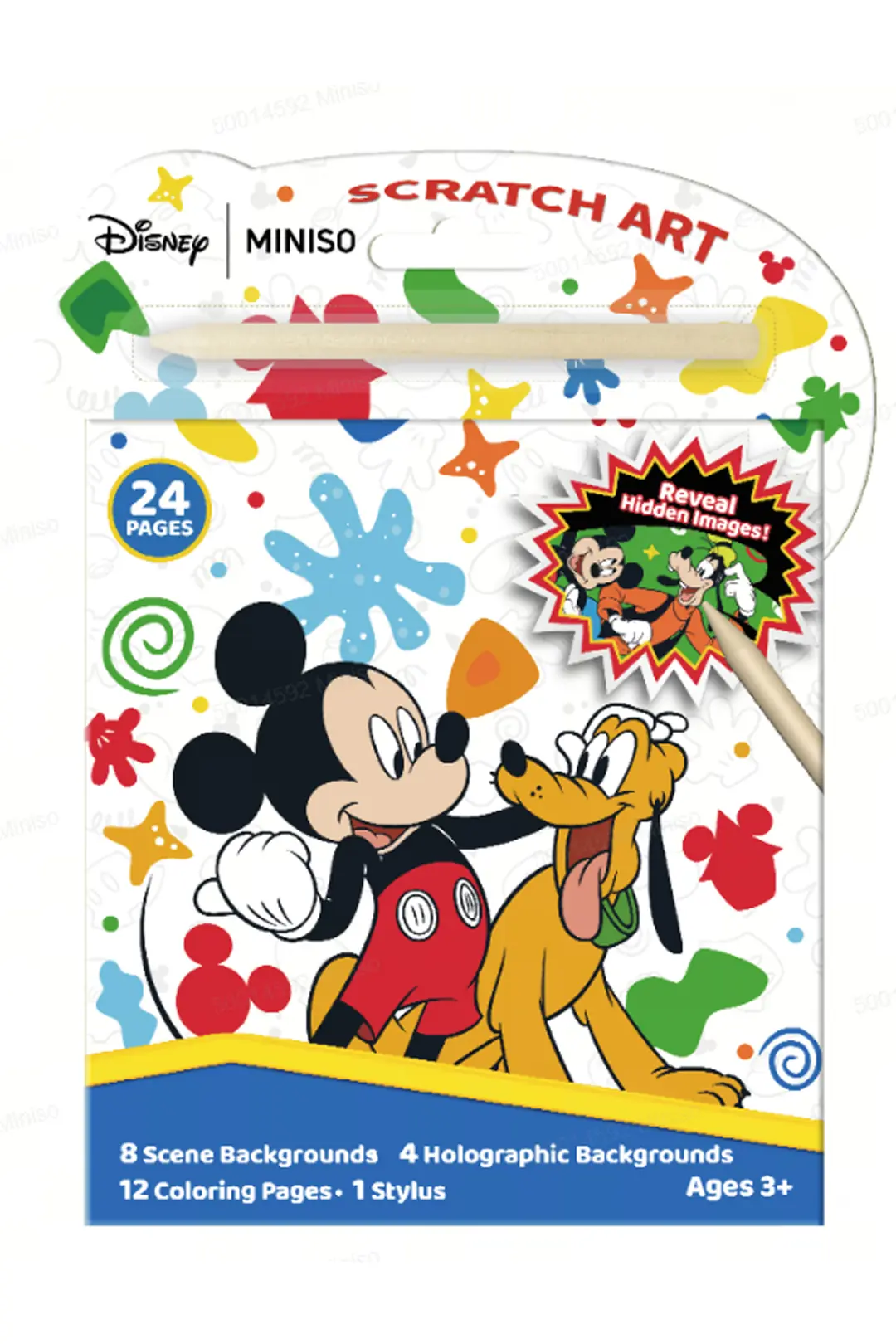 Disney Mickey Mouse Lisanslı Eğlenceli Boyama Seti Scratch Art 20.3 Cm