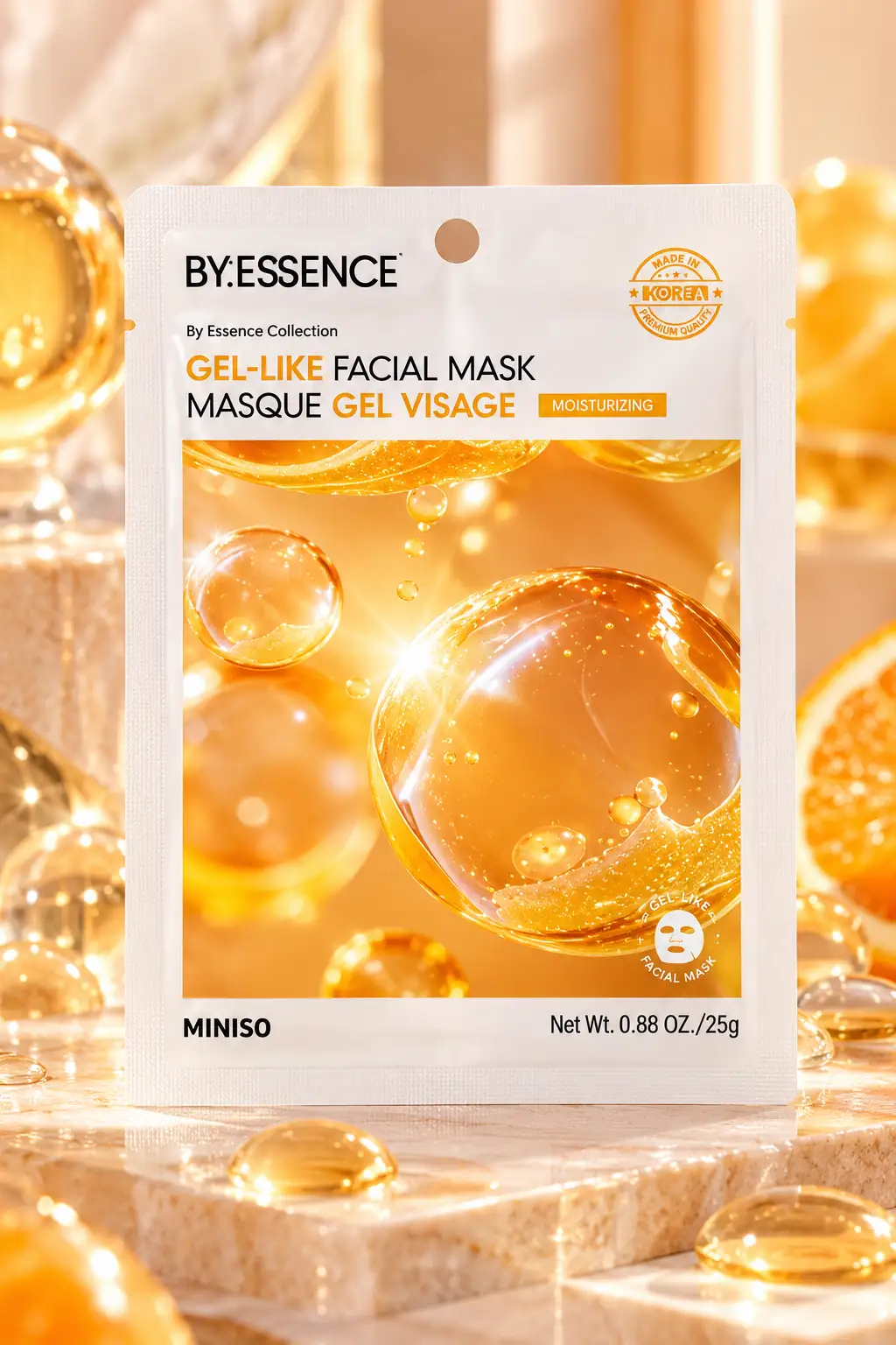 By Essence Koleksiyonu Jel Dokulu Cilt Bakım Yüz Maskesi (C
