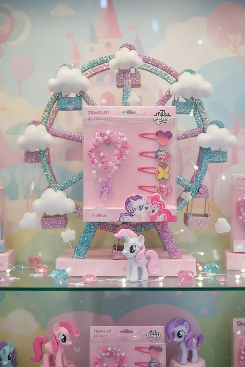 My Little Pony Lisanslı Toka Seti – Renkli ve Eğlenceli Saç Aksesuarı (6 Adet) 19 Cm