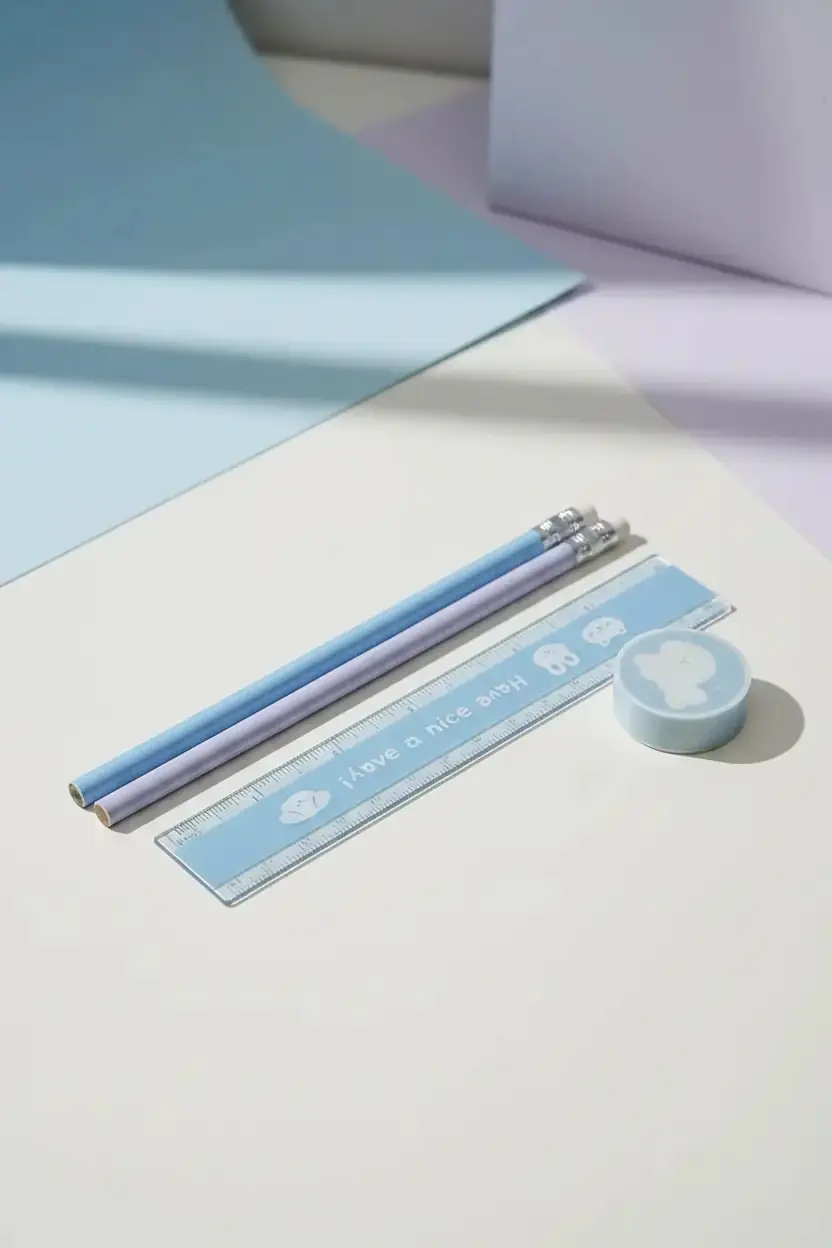 Miniso Lisanslı Hayvan Serisi Mini Kırtasiye Seti 19 Cm – 3 Parça Mavi