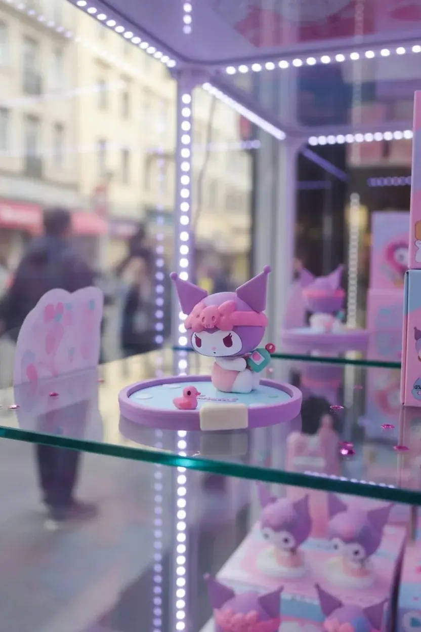 Sanrio Lisanslı Banyo Serisi Kuromi Masa Üstü Telefon ve Tablet Tutucu