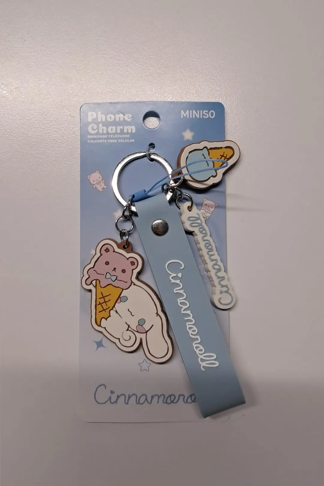 Sanrio Lisanslı Cinnamoroll Sweet Dream Koleksiyonu Telefon Askısı Mavi – Dondurma Temalı Model