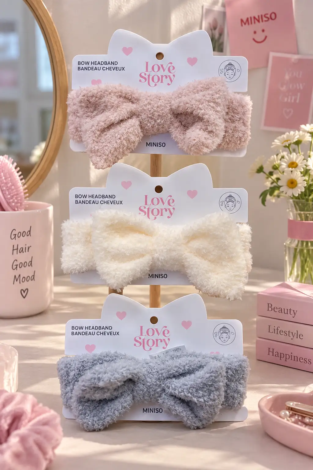Miniso Lisanslı Fiyonklu Saç Bandı – Hafif Zarif Tasarım 20 Cm