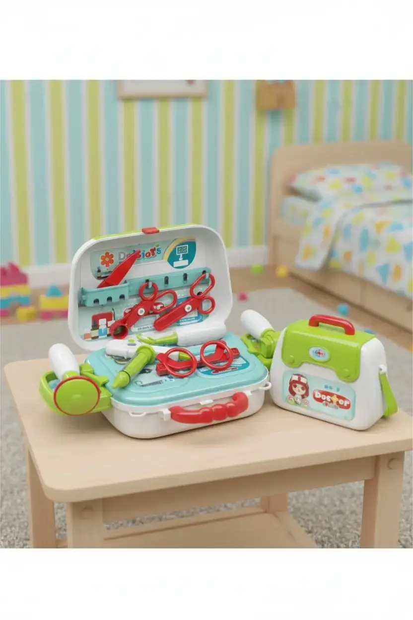 Miniso Lisanslı Çantalı Evcilik Oyunu – Doktor Seti İle Eğlenceli Rol Oyunu