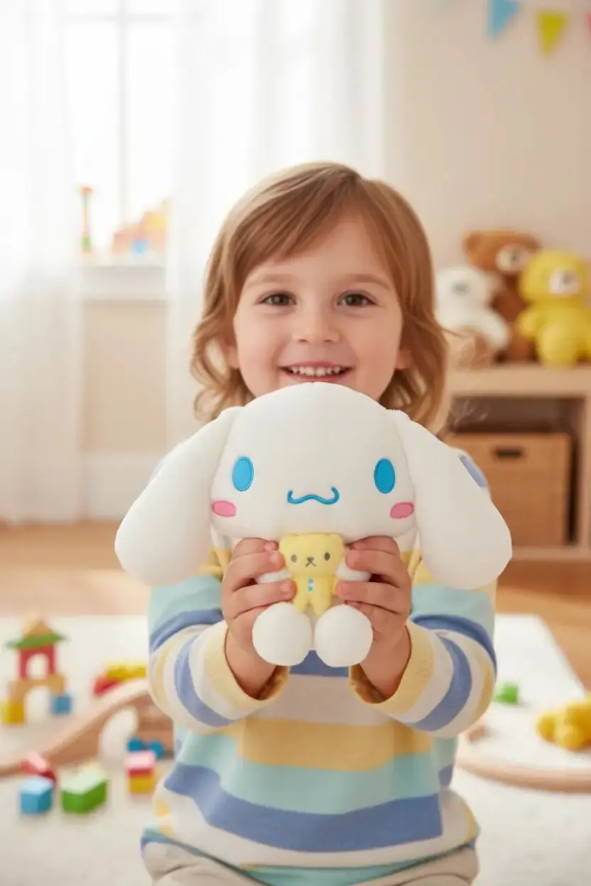 Sanrio Lisanslı Cinnamoroll Peluş Oyuncak 28 Cm – Oturan Yumuşacık Arkadaşlı Tasarım