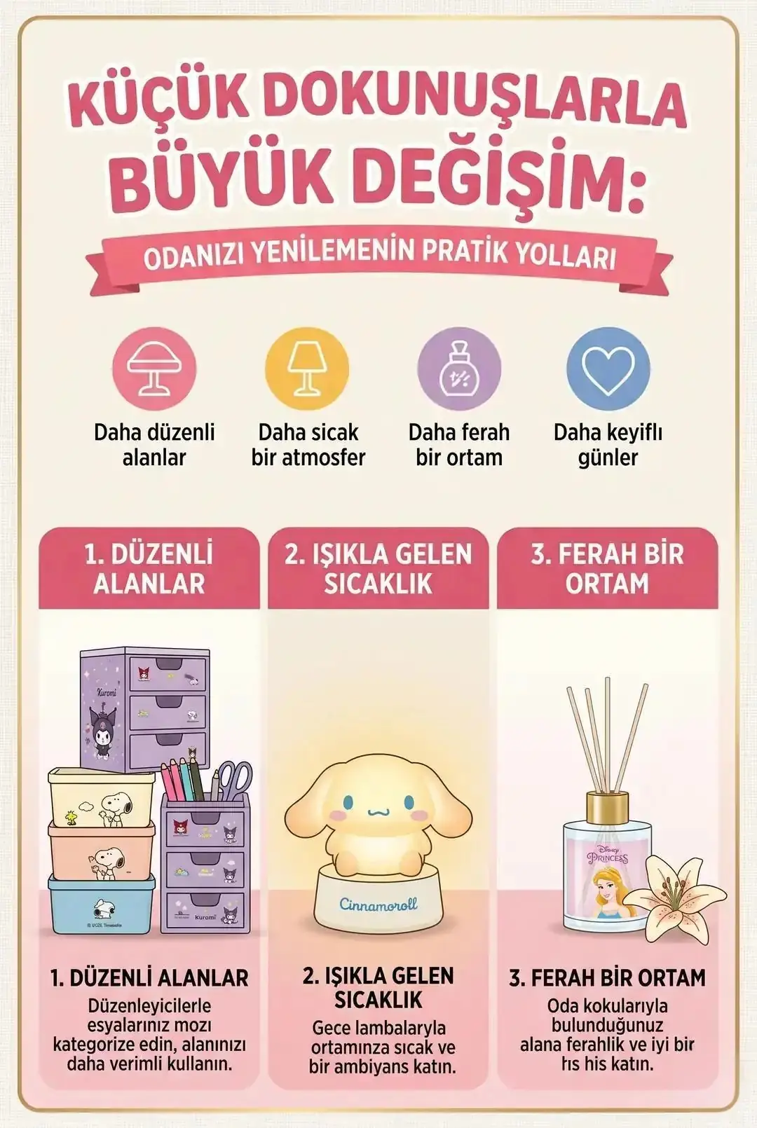 Küçük Dokunuşlarla Büyük Değişim: Odanızı Yenilemenin Pratik Yolları