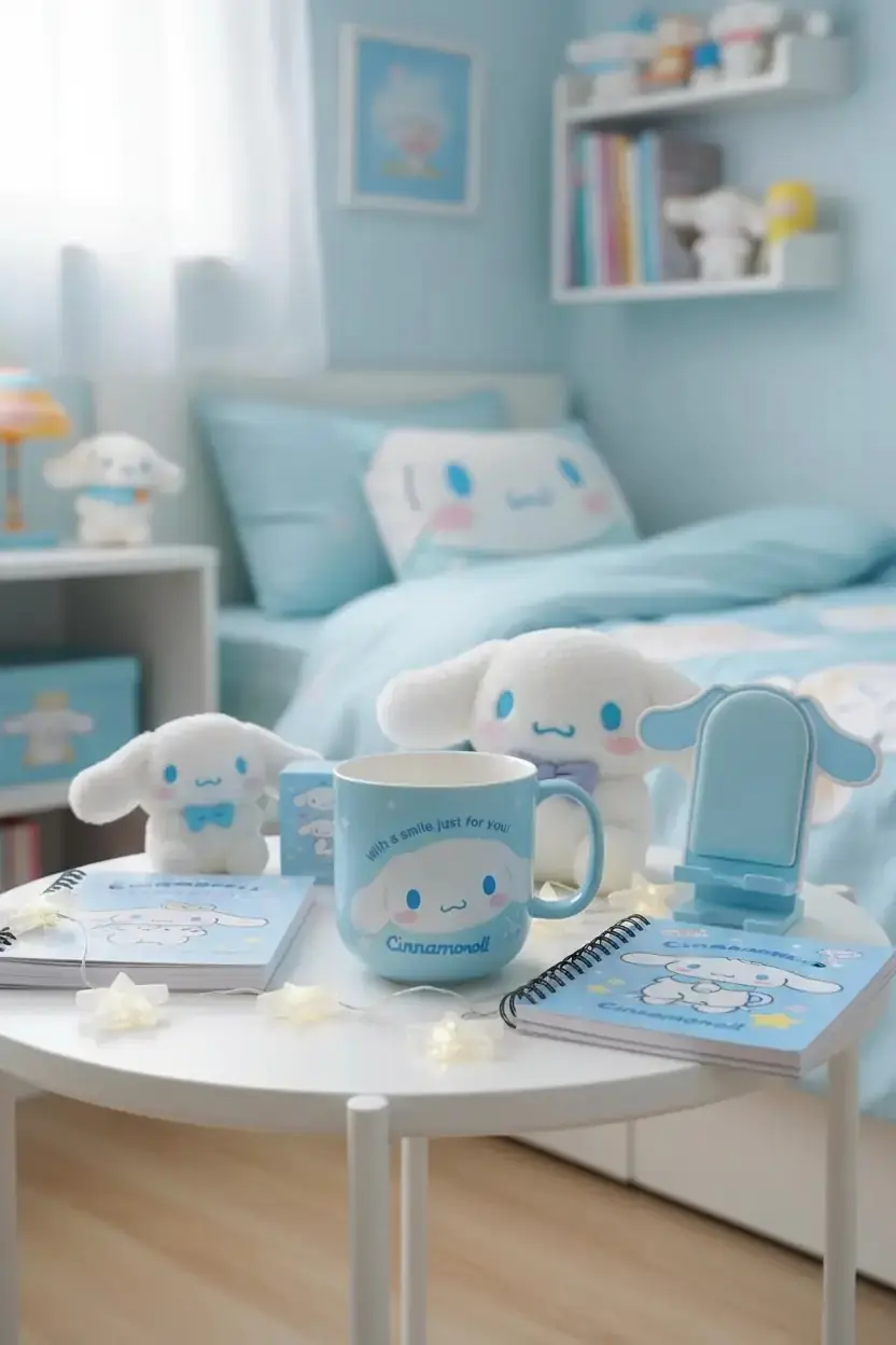 Sanrio Lisanslı Cinnamoroll Kabartmalı Seramik Kupa - 450 ml