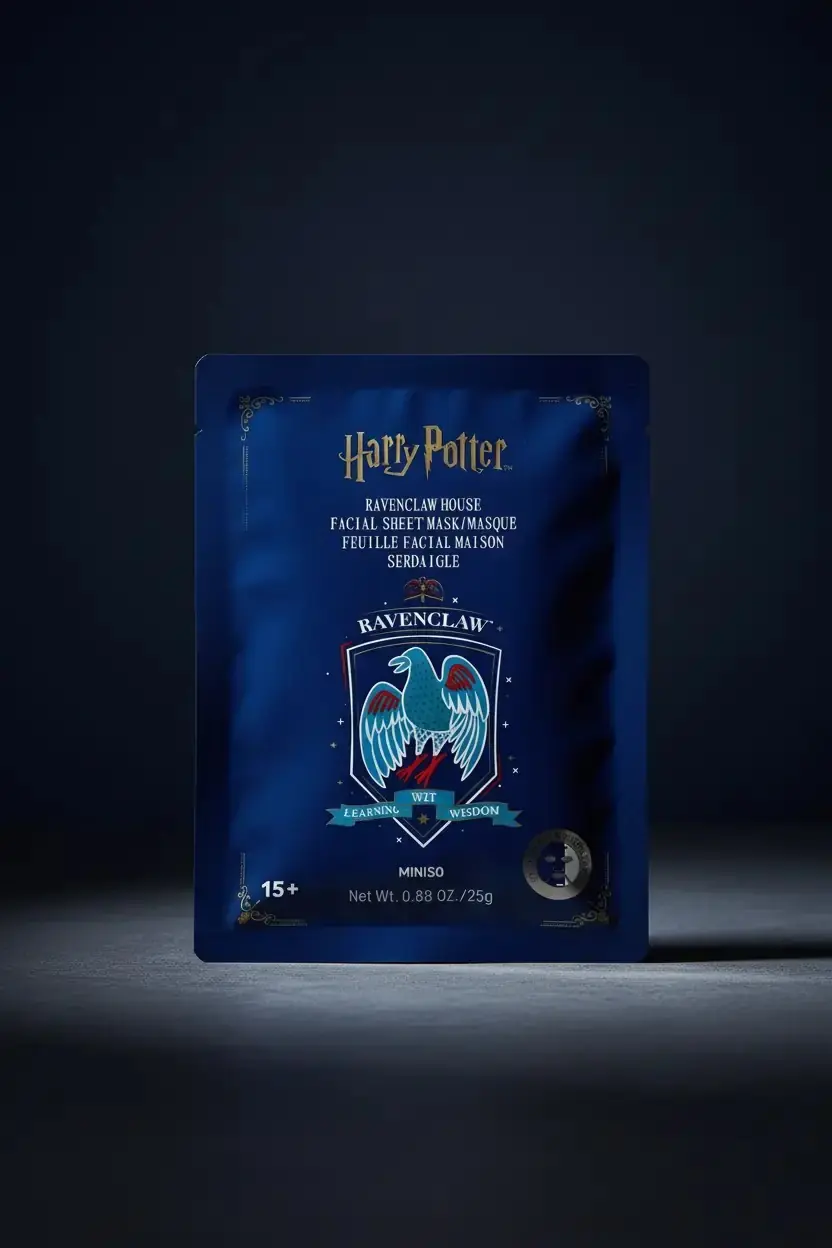 Harry Potter Lisanslı Ravenclaw Kağıt Yüz Maskesi – Derinlemesine Nemlendirici ve Ferahlatıcı Bakım
