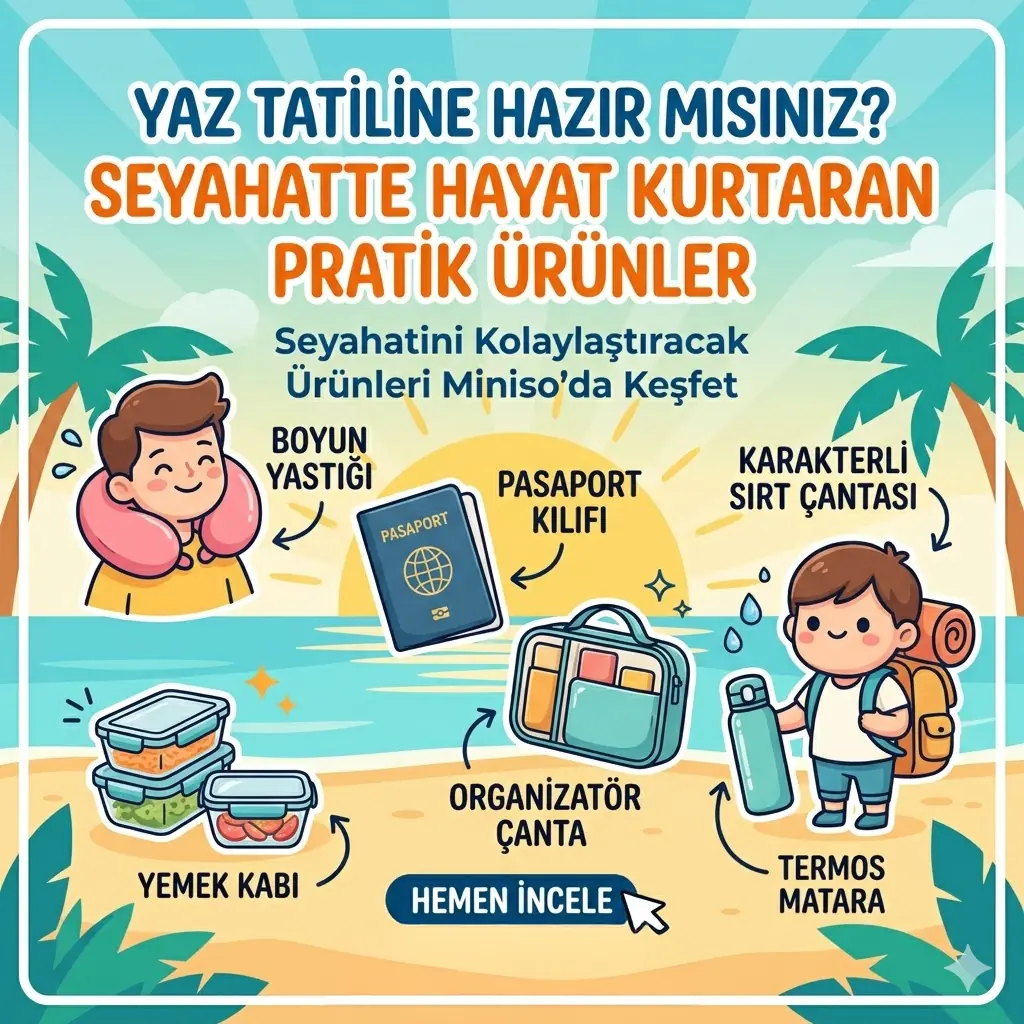 Yaz Tatiline Hazır mısınız? Seyahatte Hayat Kurtaran Pratik Ürünler