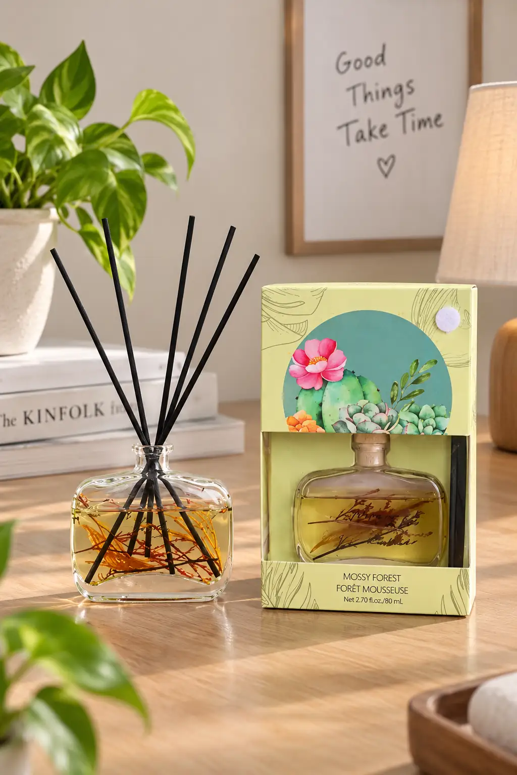 Miniso Lisanslı Sudaki Çiçek Serisi Yosunlu Orman Oda Kokusu – Ferahlatıcı ve Kalıcı Ev Parfümü 80 ML